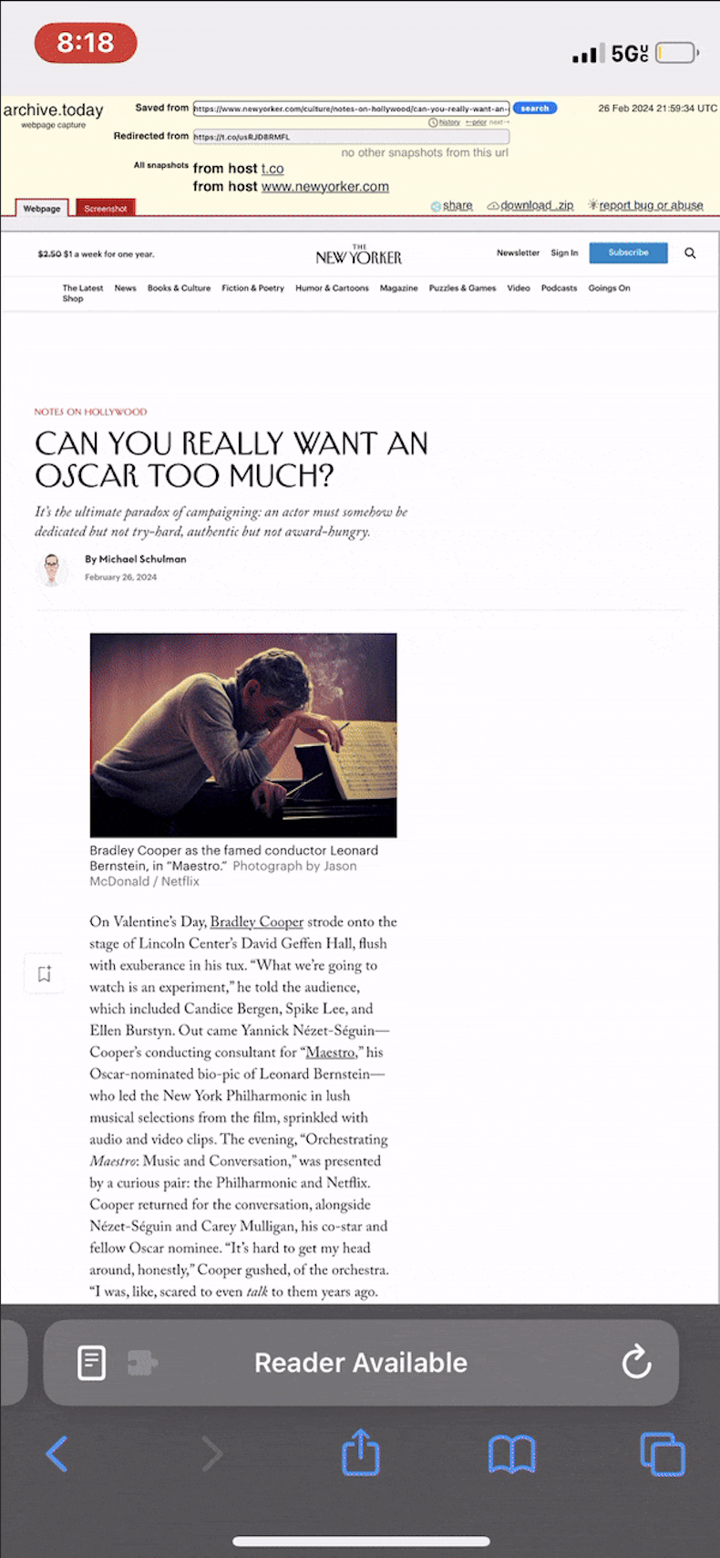 new yorker paywall bypassed